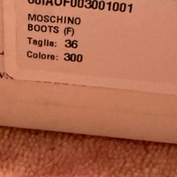 Moschino Tan Boots - Picture 3 of 7